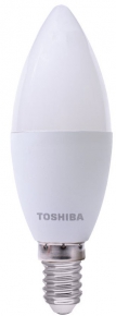 LED lamp Toshiba 7W C37/E14/4000K, white light