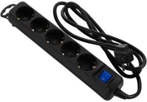 დამაგრძელებელი ქსელის დამცავი 2E, 5 ჩამრთველიანი, 3მ.