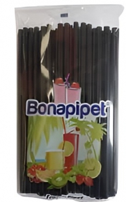 Cocktail Straws Bonapipet 100 pcs. Black