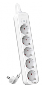 Power Strip Deli T439, 5 Outlets, 5m.