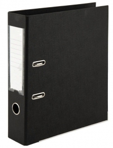 Binder A4 Deko with two locks (thickness 70 mm) black