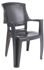 Chair Flora, gray (for outdoor use)