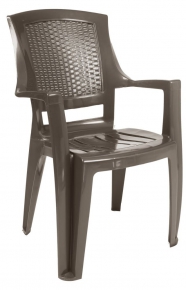 სკამი Flora, ყავისფერი (გარე გამოყენებისთვის)