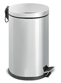 მეტალის ნაგვის ურნა, პედლით, 8ლ.