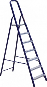 Steel ladder, 7+1 aluminum rung