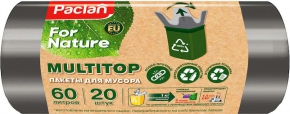Garbage bag Paclan For Nature, 60 L. 20 pieces