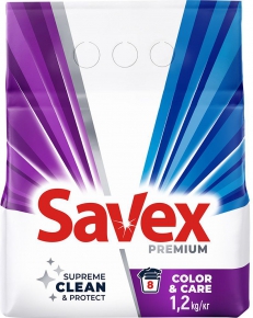 ქსოვილის სარეცხი ფხვნილი Savex Color&Care Automat, 1,2კგ.