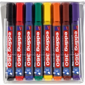 Whiteboard marker set Edding 360, 1.5-3mm., 8 colors