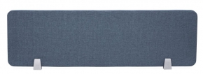 Double Desk Divider with Holders 30X100 cm. Sound Absorb Felt with Fabric (9+9 mm.) Navy Blue