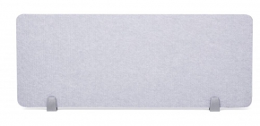 Desk Divider with Holders 30X80 cm. Sound Absorb Felt (12mm.) Gray