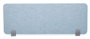 Desk Divider with Holders 40X120 cm. Sound Absorb Felt (15mm.) Sky Blue