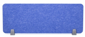 Desk Divider with Holders 40X120 cm. Sound Absorb Felt (15mm.) Blue