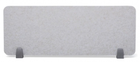 Desk Divider with Holders 40X120 cm. Sound Absorb Felt (15mm.) Brown Light Gray