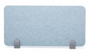 Desk Divider with Holders 30X60 cm. Sound Absorb Felt (12mm.) Sky Blue