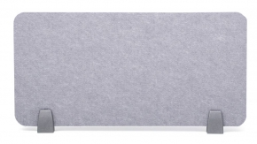 Desk Divider with Holders 30X60 cm. Sound Absorb Felt (12mm.) Gray
