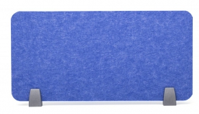Desk Divider with Holders 30X60 cm. Sound Absorb Felt (12mm.) Blue