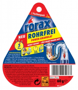 Pipe cleaning powder Rorax 60 gr.
