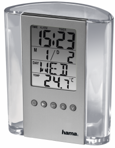 Clock with thermometer, organizer Hama 75299