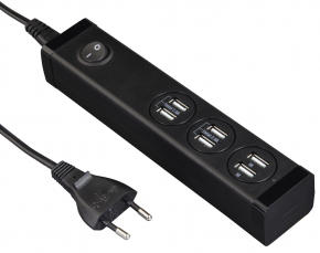USB charger with 6 ports