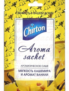 სურნელოვანი ფირფიტა კარადისთვის Chirton ქაშმირის სიფაფუკე და ვანილი, 15გრ.