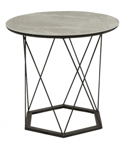 Round Magazine Table D-22GR, Granite, Gray