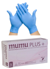 Nitrile gloves mumu Plus +, Powder free, 100 pcs. Size S