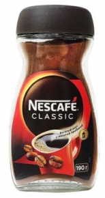 Instant coffee with Nescafe Classic Arabica, 190g