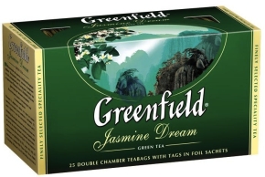 მწვანე ჩაი Greenfield Jasmine Dream კონვერტით 25 ც.