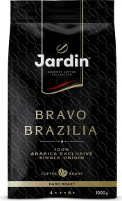ყავის მარცვალი Jardin Bravo Brazilia, 1 კგ.