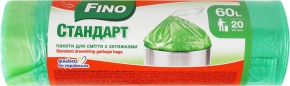 Garbage bag with string Fino, 60 l. 20 pcs.