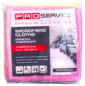Universal microfiber Pro-Service Professional 38x38 cm., 4 pcs.