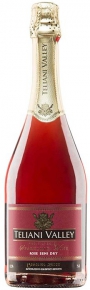 6X bottles of Teliani Veli sparkling wine, rosé, pink, semi-dry