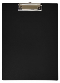 Clipboard with cover, vertical, Deko A4, black