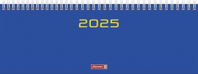 2025 წლის დღიური Brunnen, 30X11სმ. ყოველკვირეული, ლურჯი, (ინგ., ფრანგ., იტალ., გერმ.)