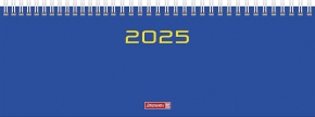 2025 Diary Brunnen, 30X11 cm. Weekly, Blue (Eng., Fr., Ita., Ger.)