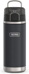 THERMOS, Vacuum Insulated Water Bottle with Lid, 540 ml. Black