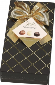 Assorted Belgian chocolate Hamlet in black gift packaging