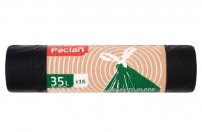 Garbage bag with fastening Paclan eco line 35l. 15 pcs.