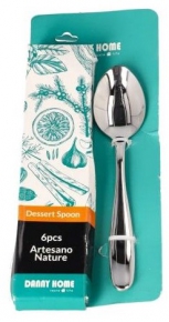 Dessert Spoon Danny Home Artesano Nature, 16cm. 6 pcs.