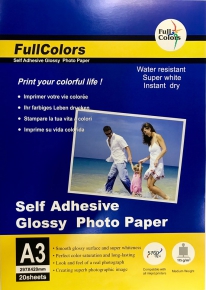 Glossy Photo Paper Fullcolors, A3, 115g. 20 sheets