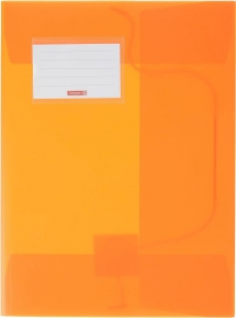 A4 Folder Brunnen with elastic bands, orange
