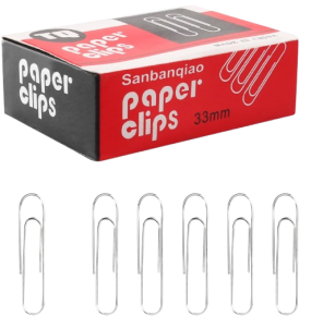 ქაღალდის დამჭერი (სკრეპი) TQ, 33 მმ. 100 ც.