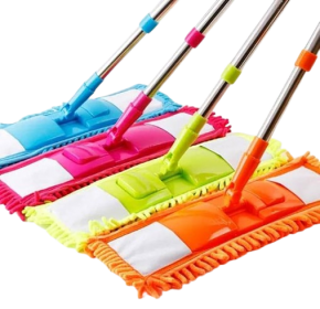 Floor cleaning mop with microfiber, 41X14 cm.