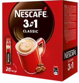 Instant coffee Nescafe Classic 3in1, 20 pcs. 14.5 gr. packing