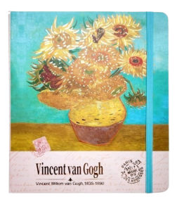 ბლოკნოტი Vincent Van Gogh, გვერდითა რეზინით, ცალხაზიანი