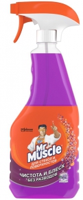 Glass cleaning spray Mr. Muscle lavender, 500 ml.