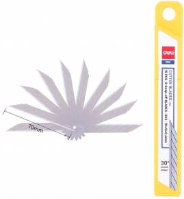 Stationery knife blade small Deli 10 pcs.