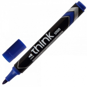 Permanent marker Deli Think U100 1.5 mm. blue