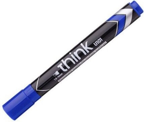 პერმანენტული მარკერი Deli Think U101 1.5-5 მმ. ლურჯი