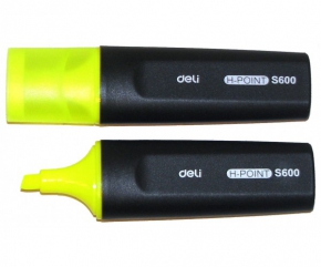 Text marker Deli H-Point S600, yellow